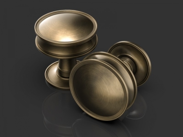 Дверные ручки-кнобы бронза