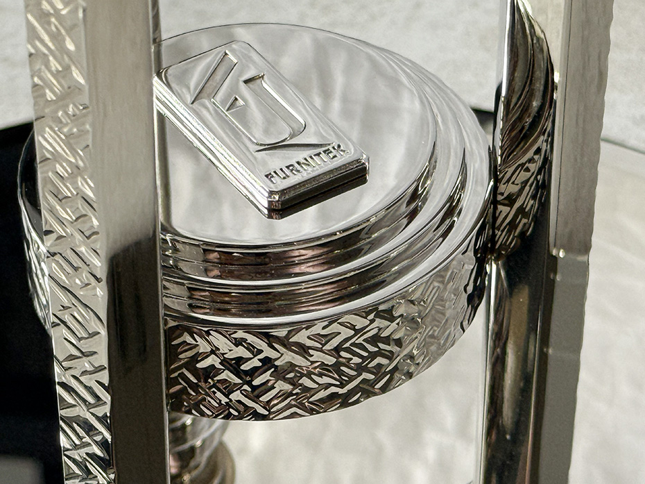 Стол кофейный Ar-Deco FG-075 круглый полированный никель