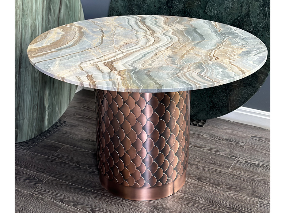 Стол обеденный Ar-Deco FG-087 античная медь