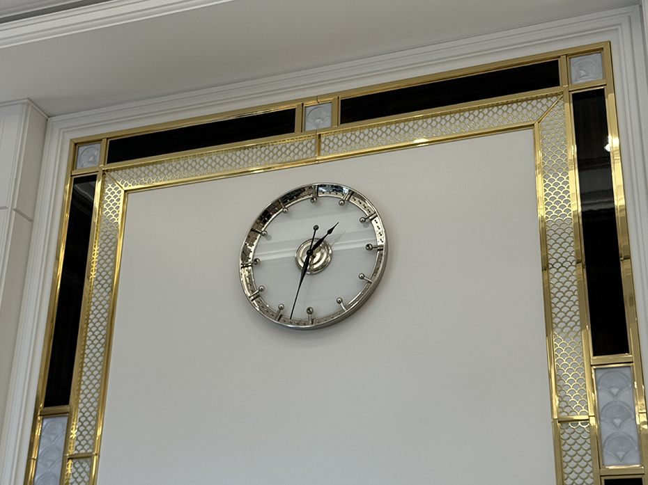 Часы FG-1002030 полированный никель стекло прозрачное 600мм