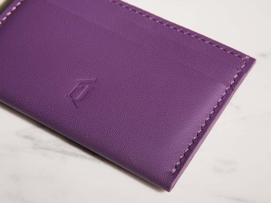 Картхолдер из натуральной кожи FURNITEK модель FG-041005 Elegance Vanity Viola Iridium №23
