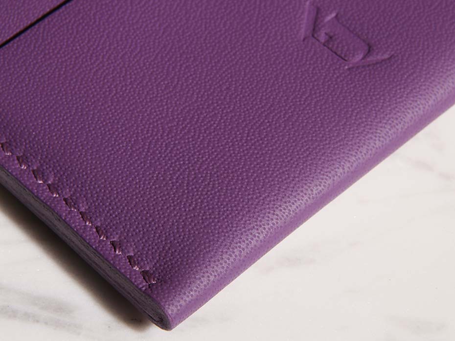 Картхолдер из натуральной кожи FURNITEK модель FG-041005 Elegance Vanity Viola Iridium №23