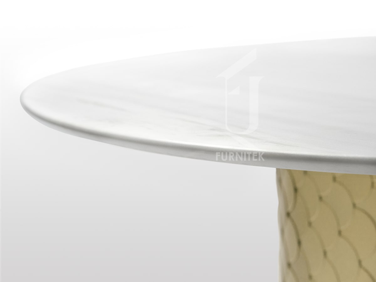 Стол обеденный Ar-Deco Furnitek FG-024 Натуральный мрамор