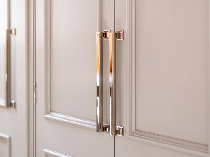 Мебельная ручка-скоба Armac Martin Jefferson 227 мм полированный хром