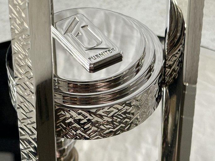 Стол кофейный Ar-Deco FG-075 круглый полированный никель