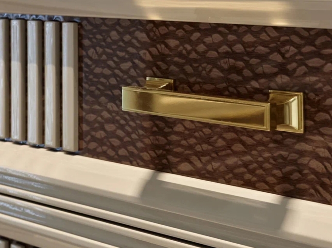 Мебельная ручка-скоба Armac Martin Jefferson 125 мм латунь полированная