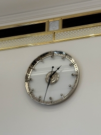 Интерьерные часы диаметром 600мм из латуни с покрытием никелем